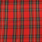 Tissu Tartan Ecossais Classic Rouge - Par 10 cm