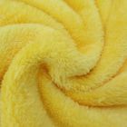 Tissu Doudou uni Jaune x10cm