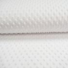 Tissu Minky Ultra doux Pois Blanc - Par 10 cm