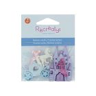 Boutons créatifs Récréatys Assortiment de 5 boutons Château princesse