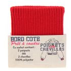 Bord côte pour poignets ou chevilles - Rouge