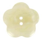 Bouton fleur nacré 38 mm - Blanc