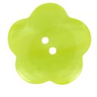 Bouton fleur nacré 38 mm - Vert clair