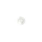 Bouton Donatella uni 9 mm - Blanc