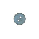 Bouton bois coco teint Hubert 12 mm - Bleu clair