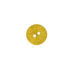 Bouton bois coco teint Hubert 10 mm - Jaune