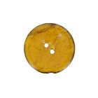 Bouton en bois brillant 25 mm - Jaune