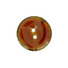 Bouton en bois brillant 25 mm - Orange