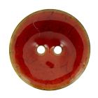 Bouton en bois brillant 40 mm - Rouge