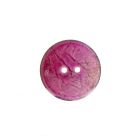 Bouton bois Claudie brillant 22 mm - Rose