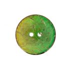 Bouton bois Claudie brillant 22 mm - Vert