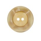 Bouton cuvette bord gondolé 27 mm - Beige