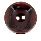 Bouton cuvette bord gondolé 34 mm - Bordeaux