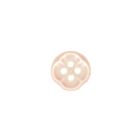 Bouton forme fleur 12 mm - Rose clair