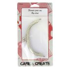 Fermoir pour sac 125 mm Argent - Care & Create