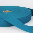 Sangle Coton 30 mm Bleu canard x1m