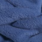 Tissu Doudou uni Bleu - Par 10 cm