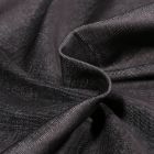 Tissu Chambray extensible uni Noir