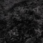 Tissu Fausse fourrure long poil Rebeka Noir