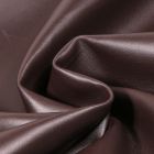 Tissu Simili cuir souple et épais uni Roma Marron chocolat