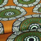 Tissu Wax africain n° 459 Camel