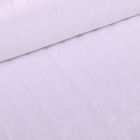 Tissu Doudoune matelassé rayé Blanc - Par 10 cm