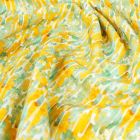 Tissu Viscose Lin noé sur fond Jaune