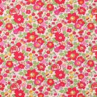 Tissu Liberty of London Betsy Rouge et vert - Par 10 cm