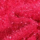 Tissu  Fausse fourrure Fantaisie sur fond Rouge