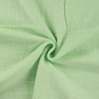 Tissu Double gaze aspect lin uni Vert menthe