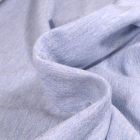 Tissu Sweat envers tout doux chiné Bleu clair