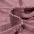 Tissu Jersey Velours Eponge Bio Mauve