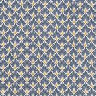 Tissu Coton Imprimé Arty Ecailles Bleues sur fond Blanc - Par 10 cm