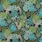 Tissu Jacquard Issambres sur fond Vert