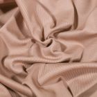 Tissu Coton Sergé uni Cappuccino - Par 10 cm