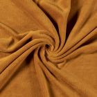 Tissu Doudou uni Ocre - Par 10 cm