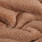 Tissu Doudou uni Beige - Par 10 cm