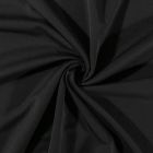 Tissu Gabardine de viscose uni Noir - Par 10 cm