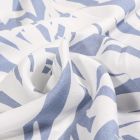 Tissu Viscose Palma sur fond Bleu ciel