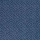 Tissu Jeans stretch Petits coeurs sur fond Bleu indigo