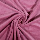 Tissu Jersey Velours tout doux Vieux rose x10cm