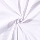 Tissu Polycoton uni Blanc - Par 10 cm