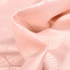 Tissu Jacquard satiné Freda sur fond Rose nude