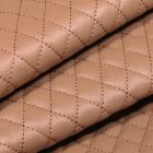 Tissu Simili cuir matelassé uni Chelsy Camel