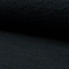 Tissu Eponge légère 320 g/m² Noir - Par 10 cm