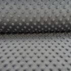 Tissu Minky Ultra doux Pois Gris anthracite - Par 10 cm