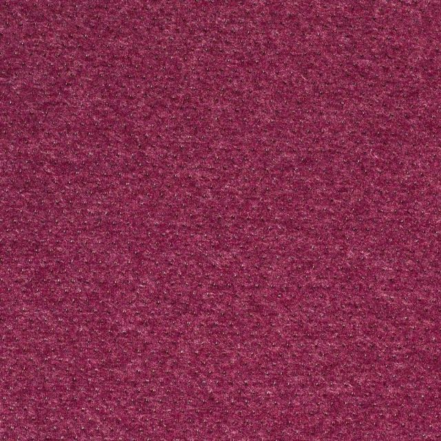 Tissu Maille légère Angora chiné Pois ajouré lurex sur fond Bordeaux - Par 10 cm