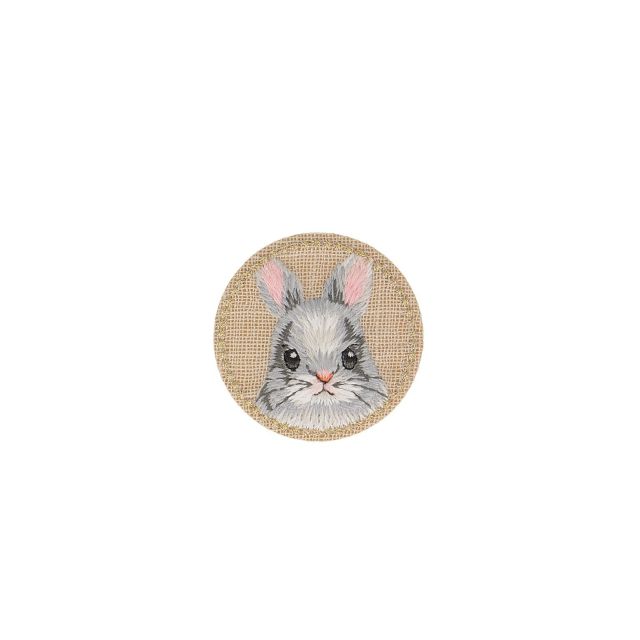 Ecusson Thermocollant Portrait de lapin