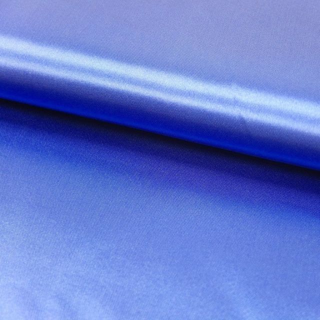 Tissu Satin uni Bleu outremer x1m