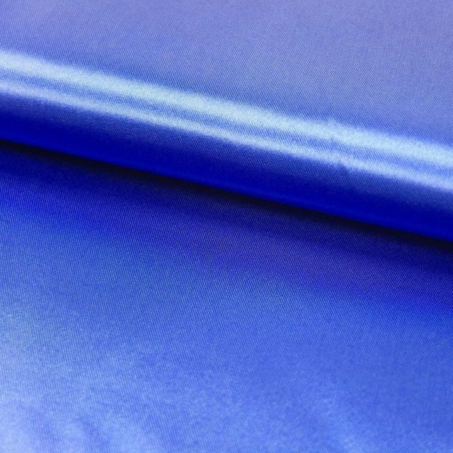 Tissu Satin uni Bleu roi x1m